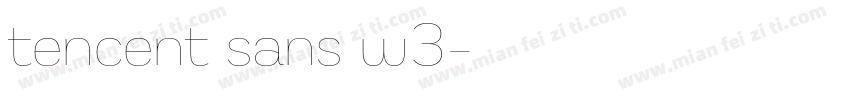 tencent sans w3字体转换